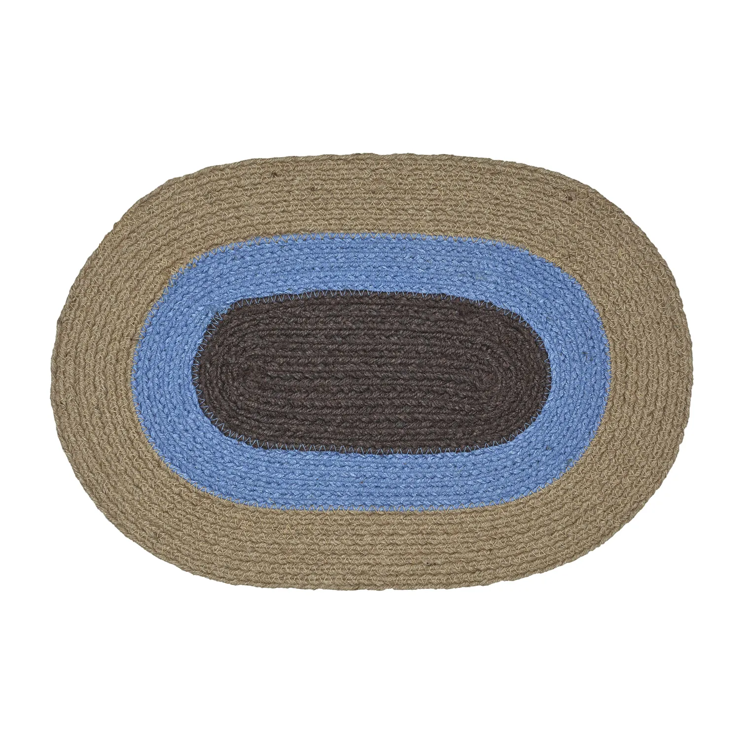 Set de table Melooni ovale jute, Marron-bleu Marimekko