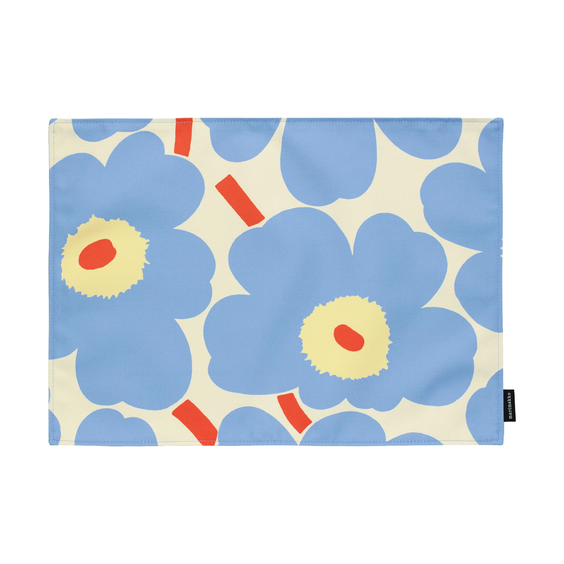 Set de table Pieni Unikko, Off white-light blue-melon-orange red, 31x42 cm Marimekko