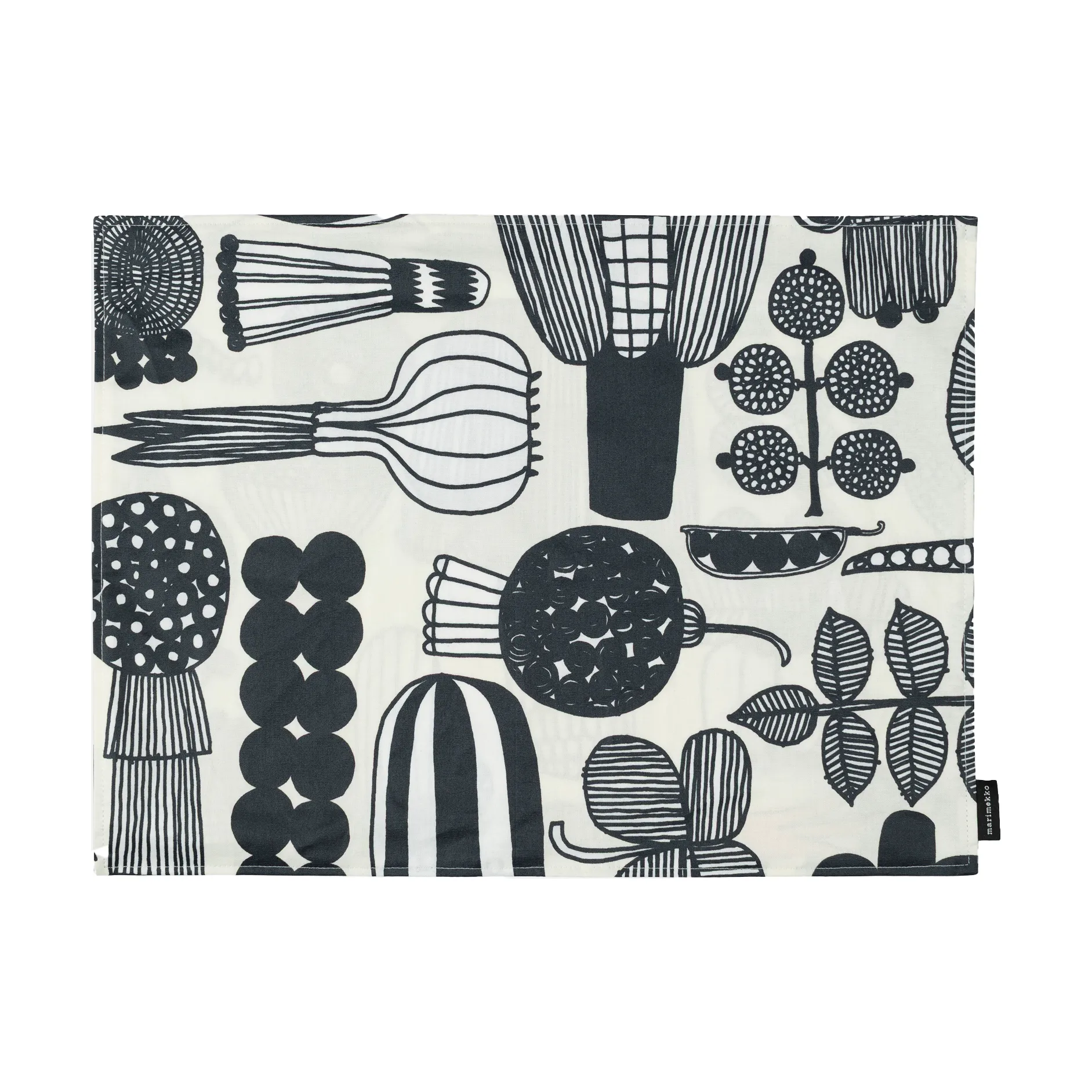 Set de table Puutarhurin parhaat 31x42 cm, White-black-orange Marimekko