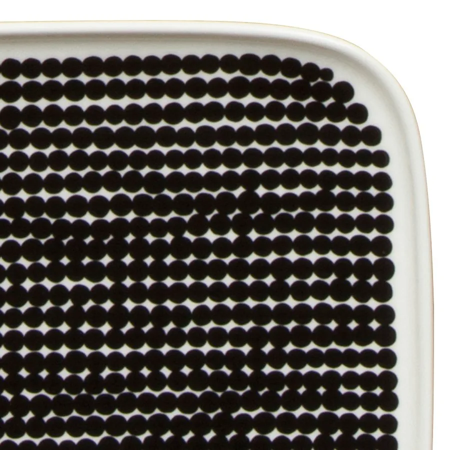 Soucoupe Räsymatto 15x12 cm, noir-blanc Marimekko
