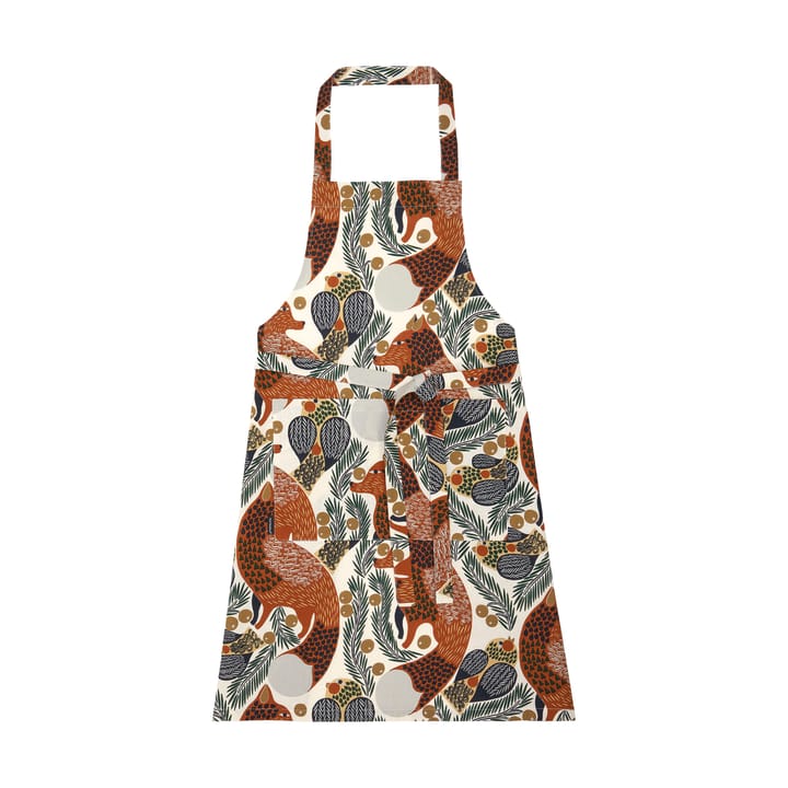 Tablier Ketunmarja, Cotton-brown-green Marimekko