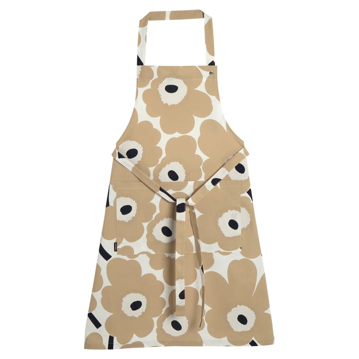 Tablier Pieni Unikko - Blanc cassé-beige-bleu foncé - Marimekko
