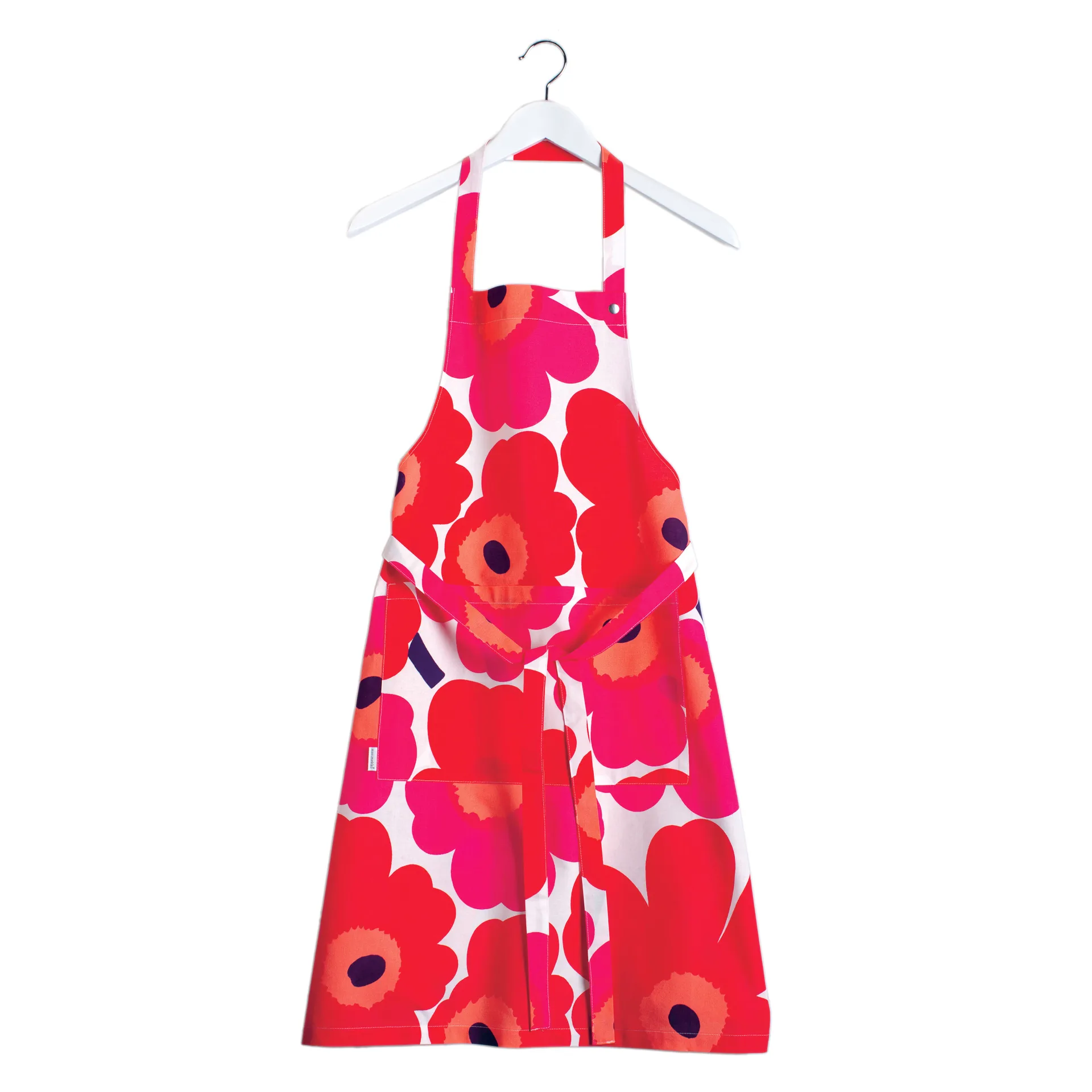 Tablier Pieni Unikko, Rouge-blanc Marimekko