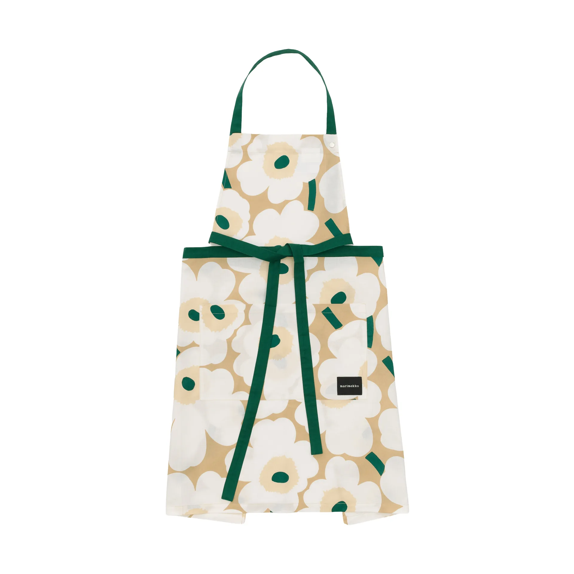 Tablier Pieni Unikko, Sand-white-hay-emerald Marimekko
