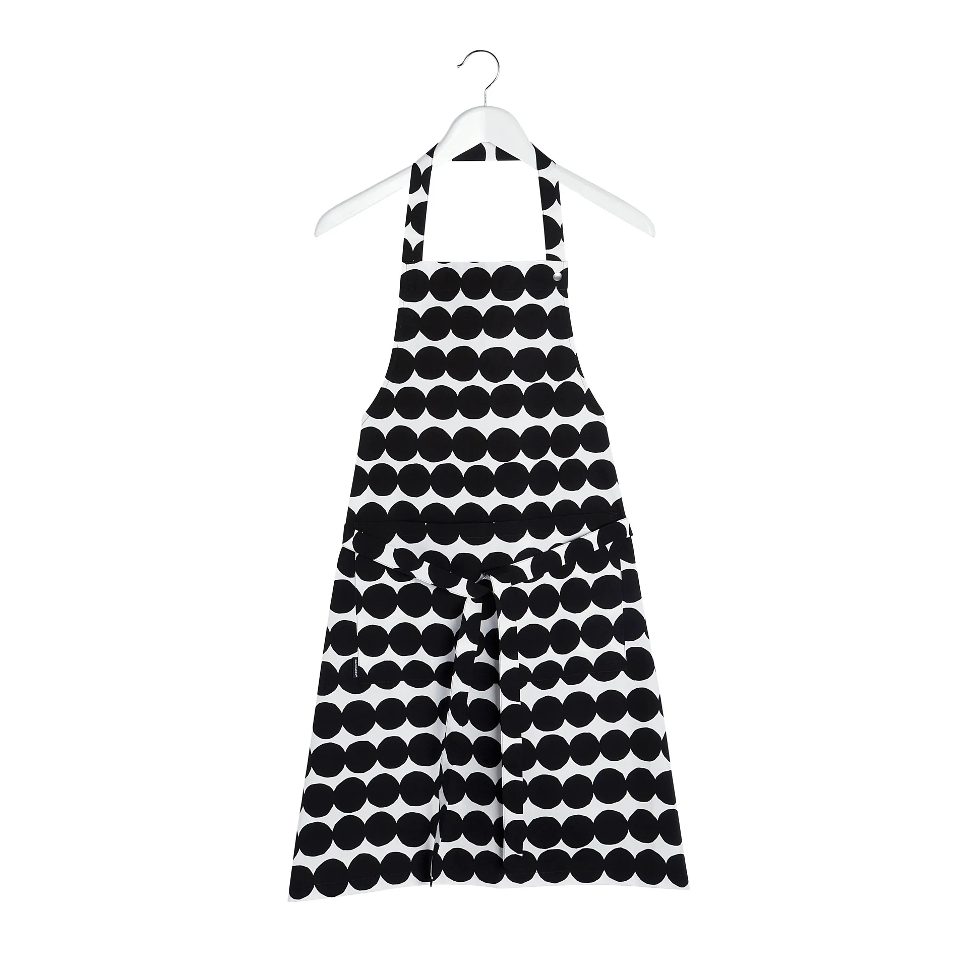 Tablier Räsymatto, noir-blanc Marimekko