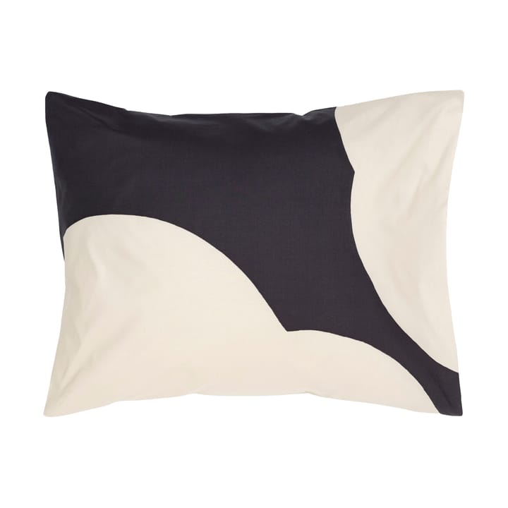 Taie d'oreiller Iso Unikko 50x60 cm - Off white-charcoal - Marimekko