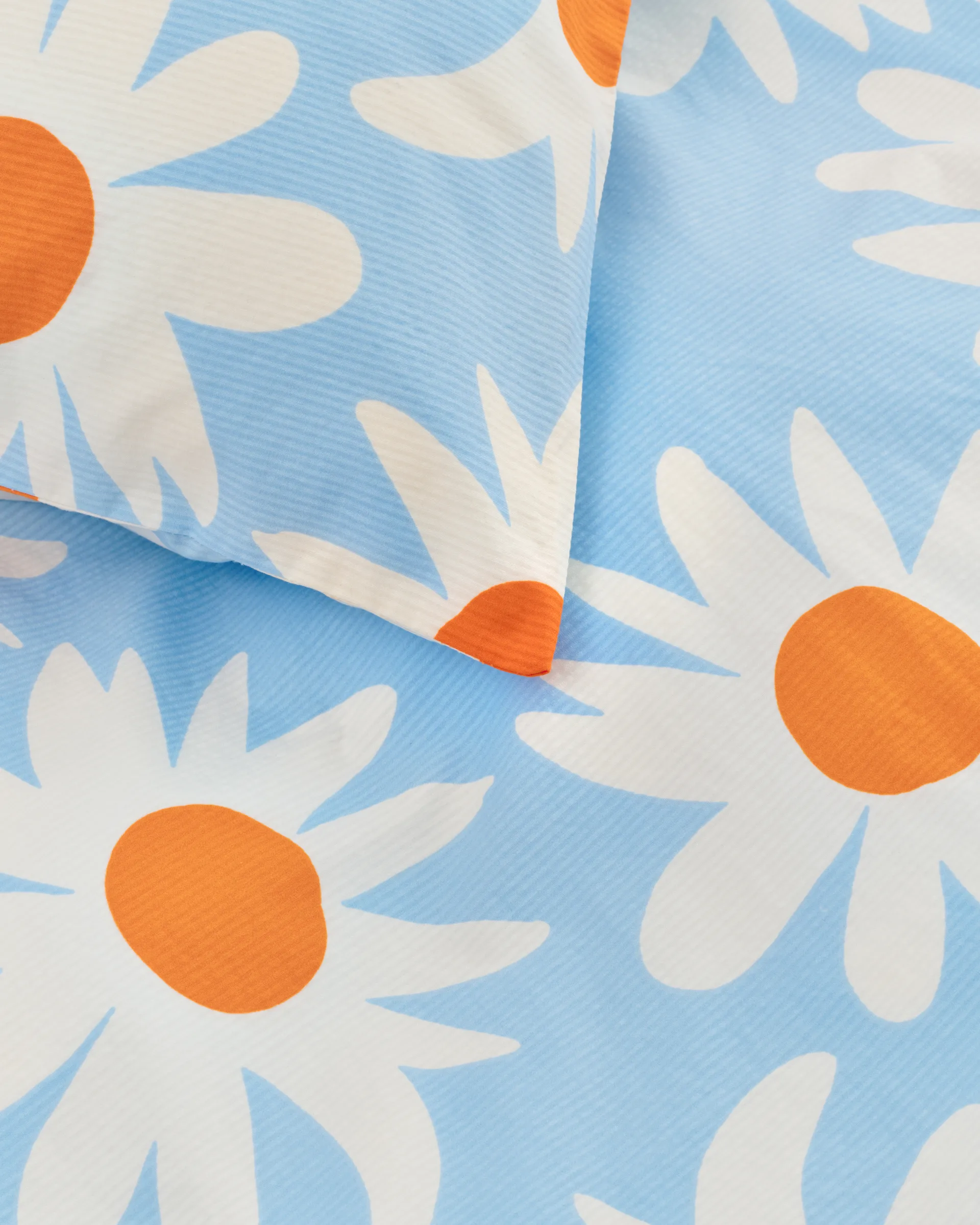 Taie d'oreiller Rakastaa ei rakasta 50x60 cm, Orange-Off-white-light blue Marimekko
