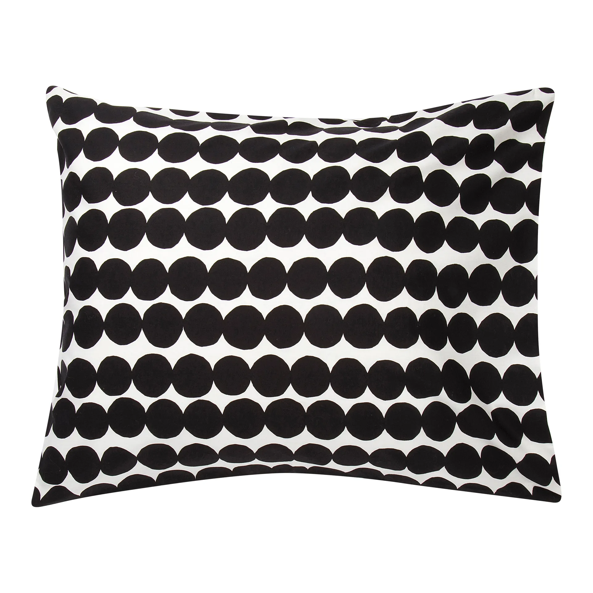 Taie d'oreiller Räsymatto 50x60 cm, Noir-blanc Marimekko