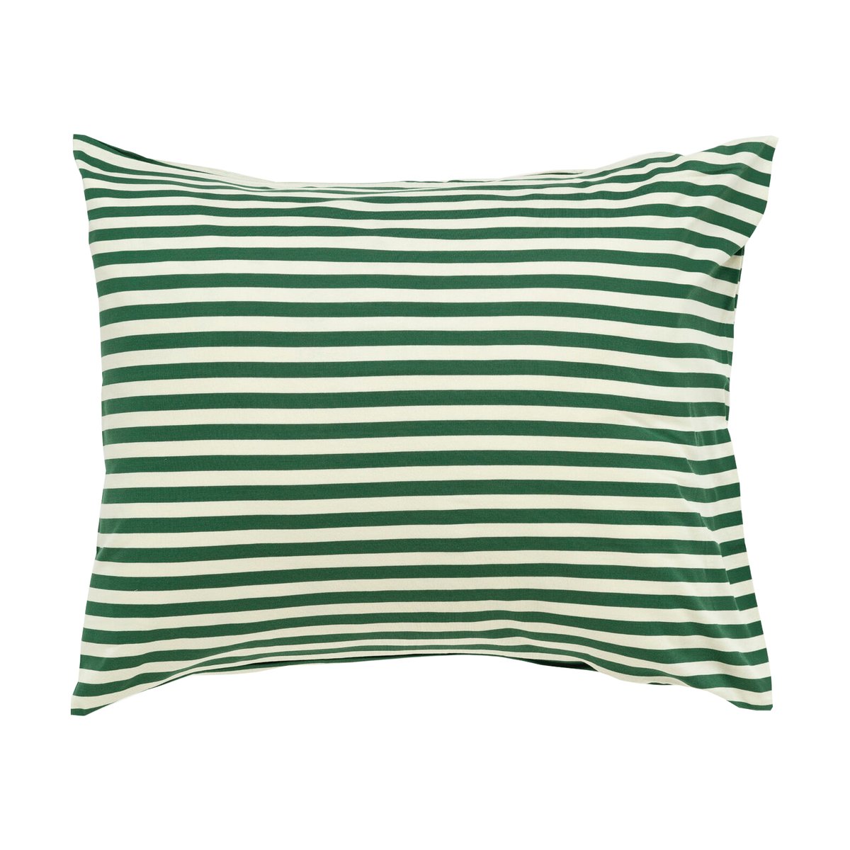 Marimekko Taie d'oreiller Tasaraita 50x60 cm Off white-dark green