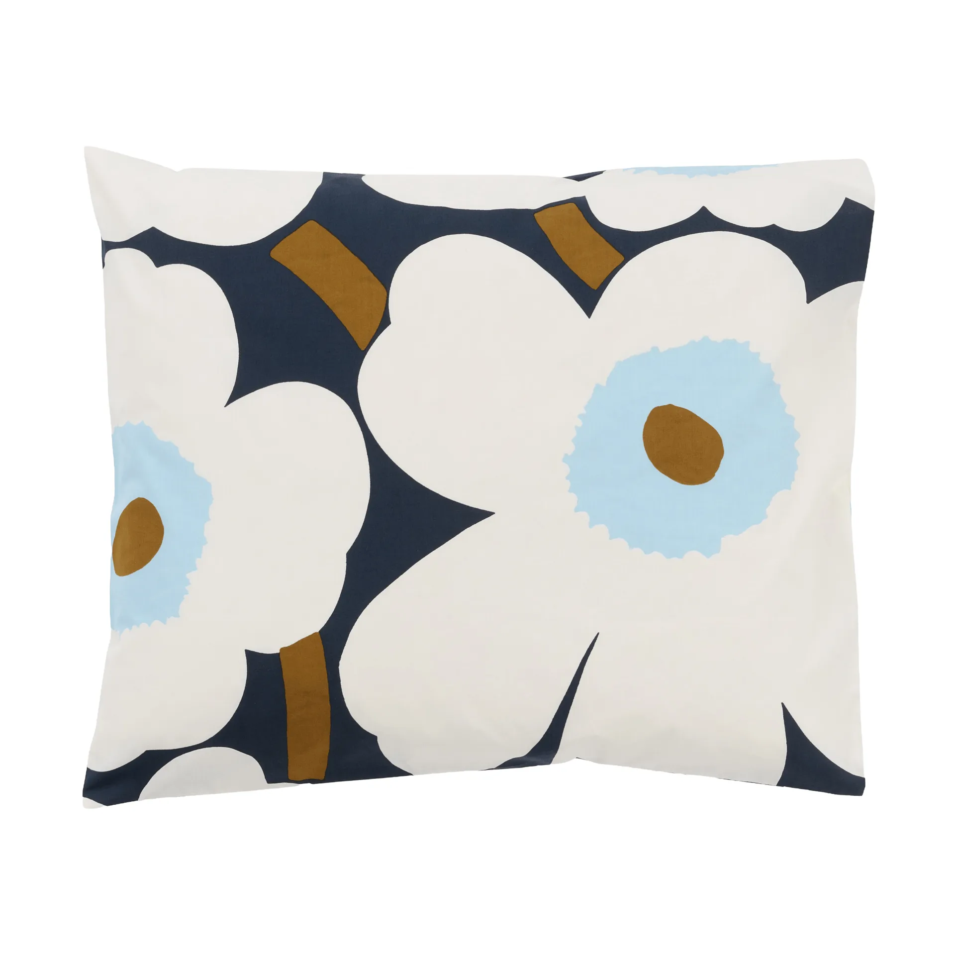 Taie d'oreiller Unikko 50x60 cm, Blueberry-off white-cold blue Marimekko