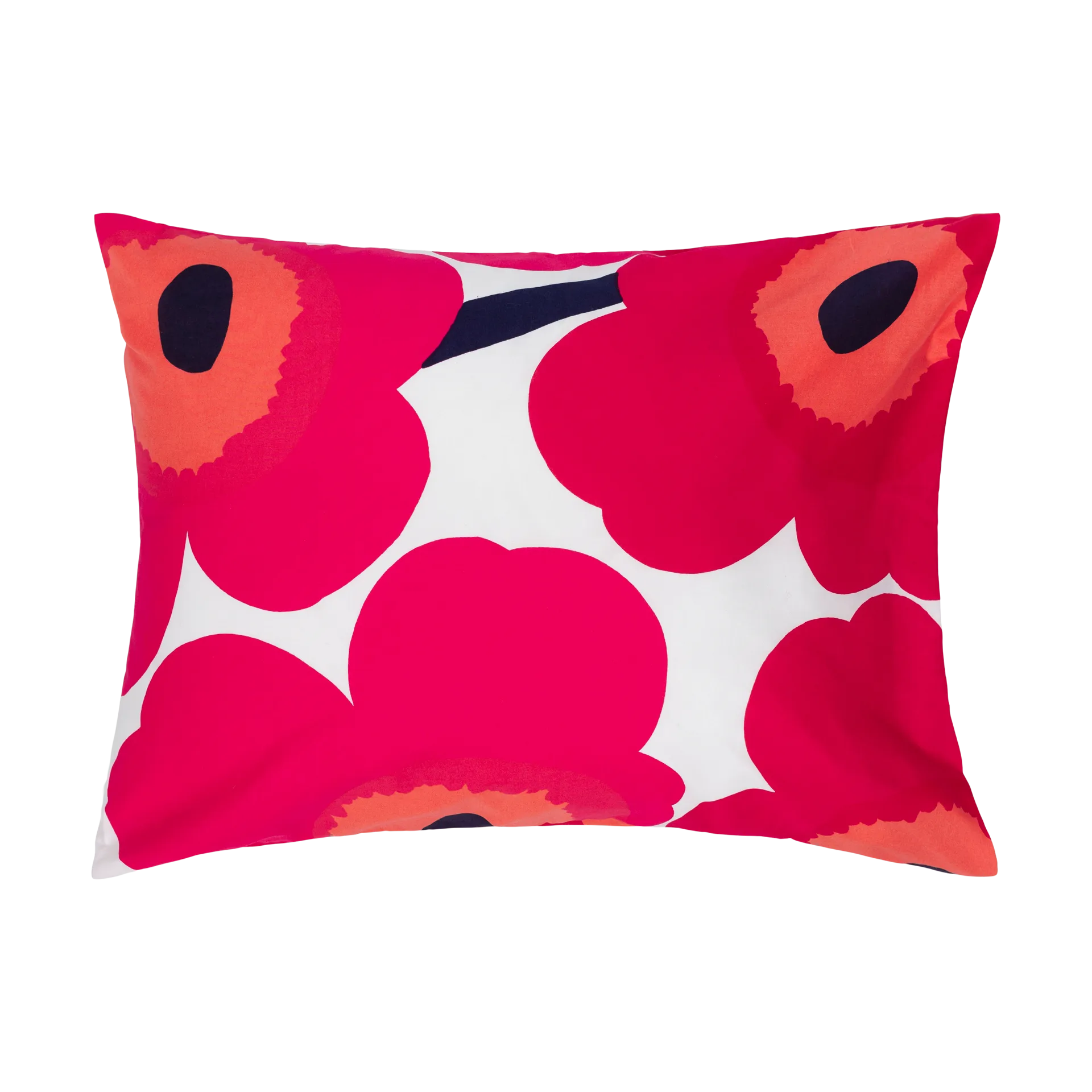 Taie d'oreiller Unikko 50x60 cm, Rouge Marimekko