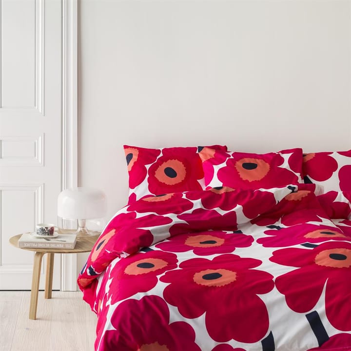 Taie d'oreiller Unikko 50x60 cm, rouge Marimekko