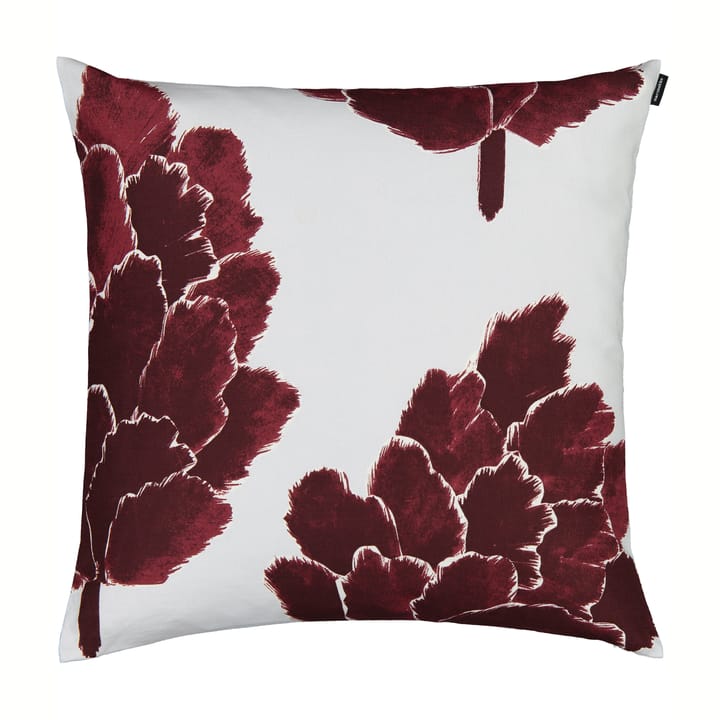 Taie Käpykukka 50x50 cm, Gris clair-vinrouge Marimekko