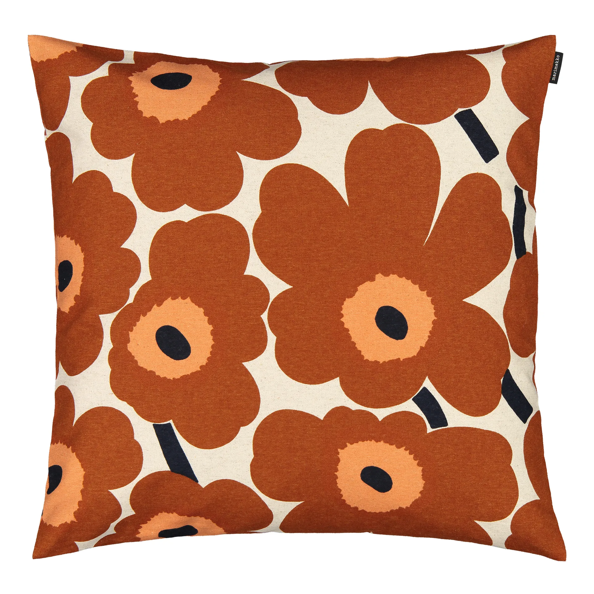 Taie Pieni Unikko laine-lin 50x50 cm, Beige-marron Marimekko