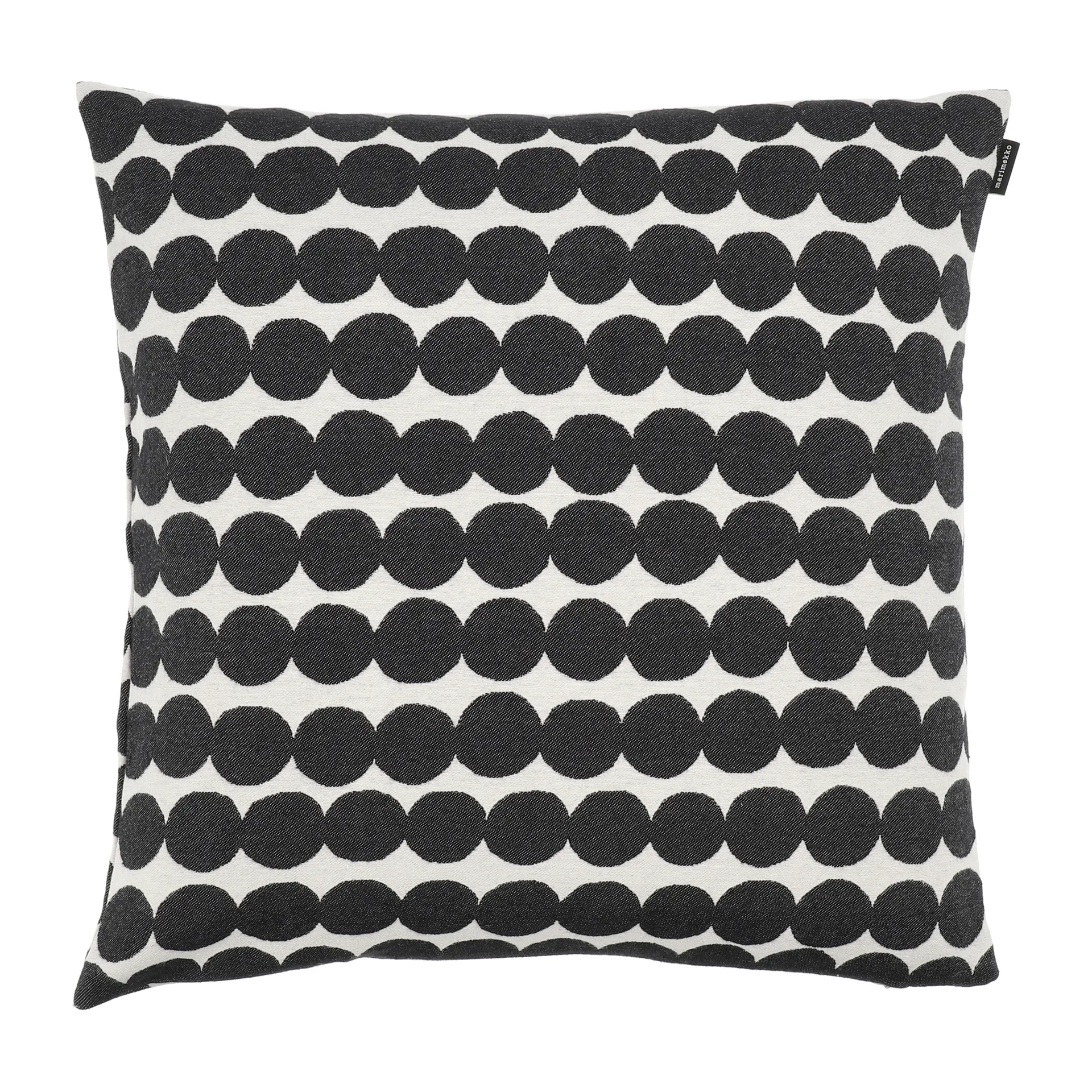 Taie Räsymatto 50 x 50 cm, Blanc-noir Marimekko