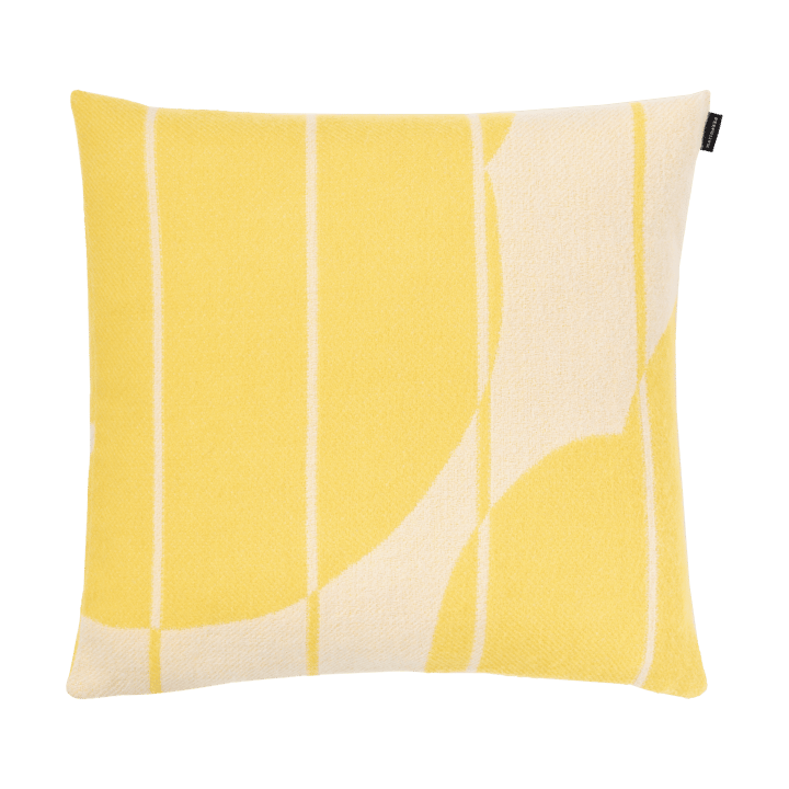 Taie Vesi Unikko laine 50x50 cm - Spring yellow-ecru - Marimekko
