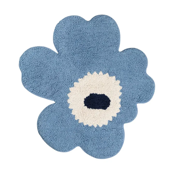 Tapis de bain Unikko 73x74 cm - Light blue, off white, navy - Marimekko