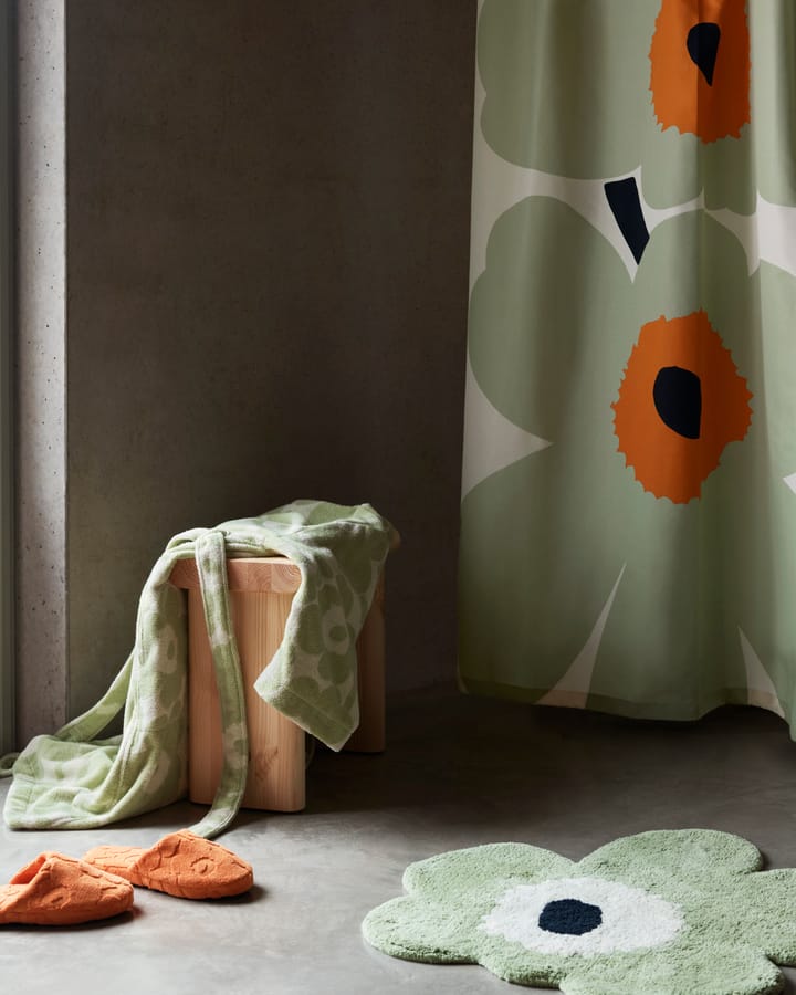 Tapis de bain Unikko 73x74 cm, Sage-off white Marimekko