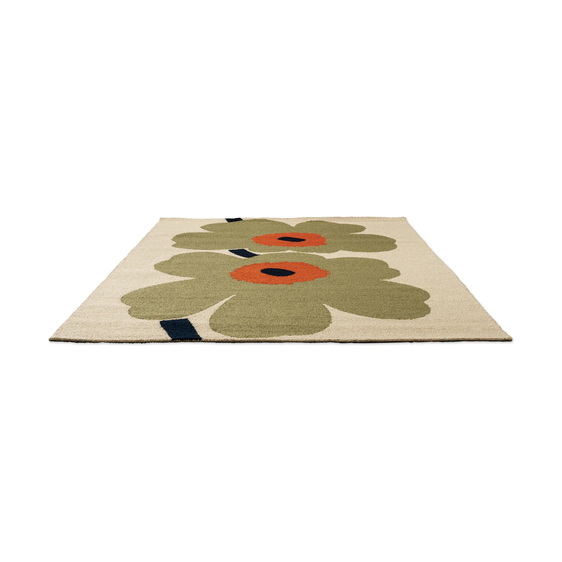 Tapis d’extérieur Unikko anniversary, Dusty green, 160x230 cm Marimekko