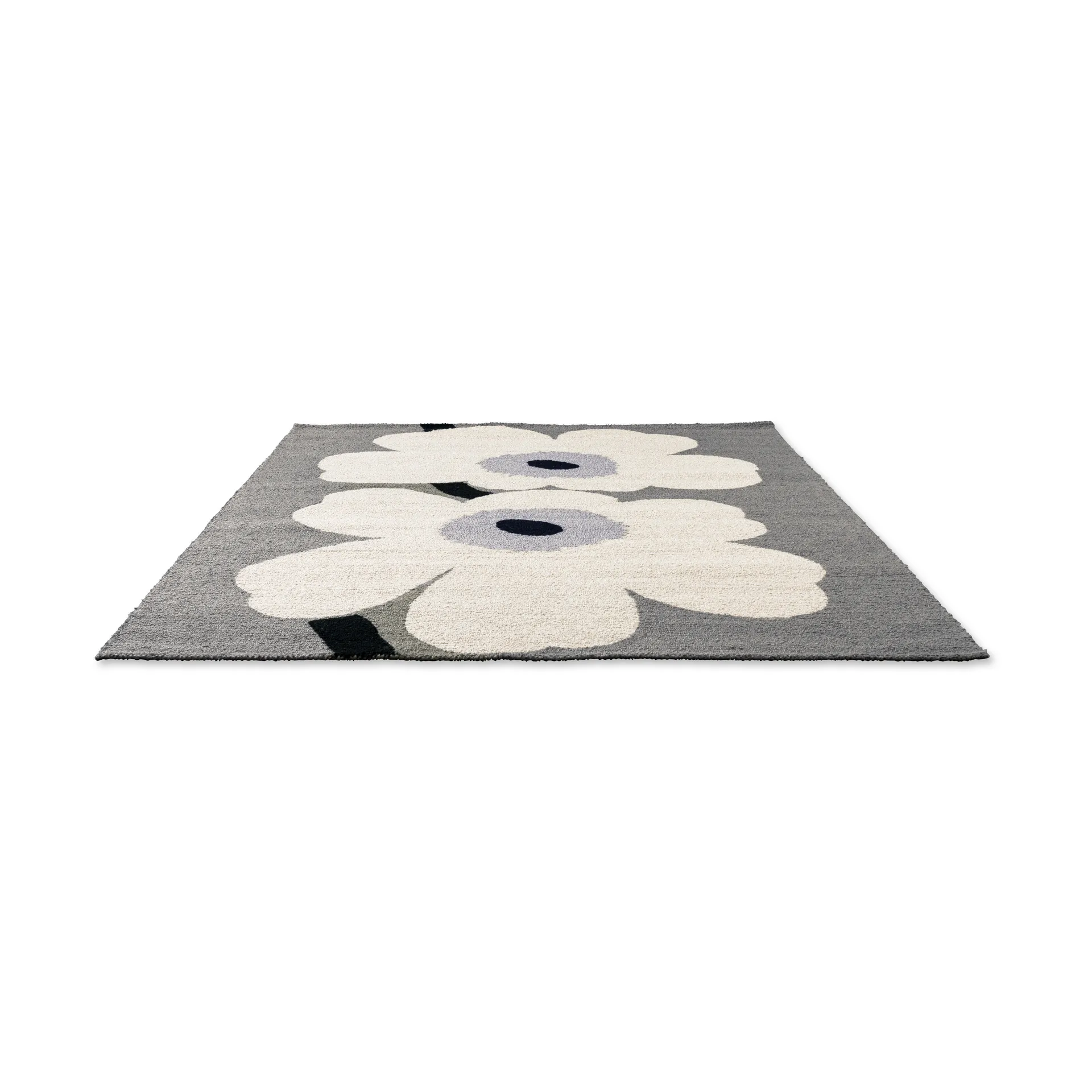 Tapis d’extérieur Unikko anniversary, Grey, 140x200 cm Marimekko