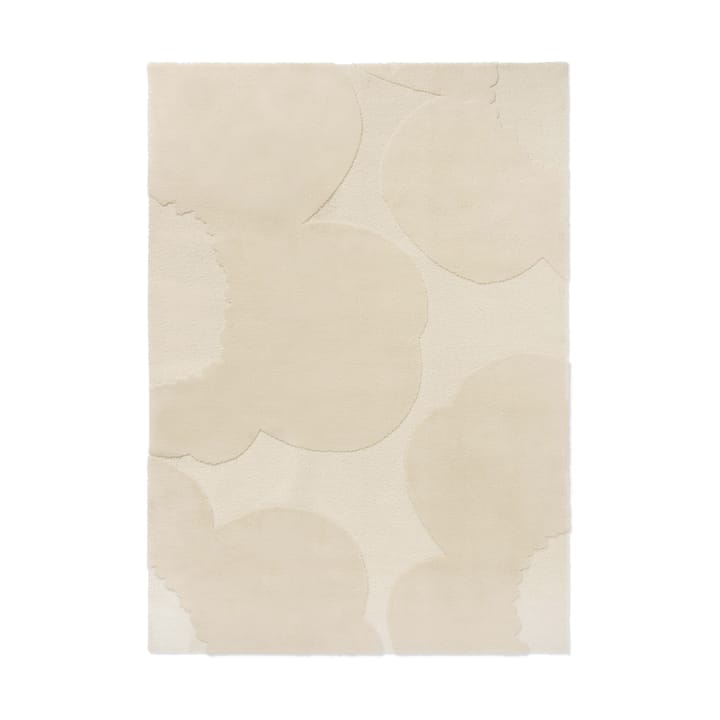 Tapis en laine Iso Unikko - Natural White, 140x200 cm - Marimekko