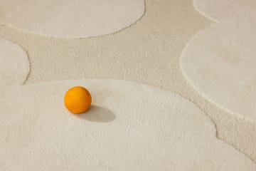 Tapis en laine Iso Unikko - Natural White, 140x200 cm - Marimekko