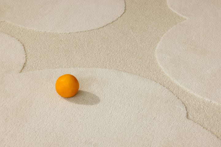 Tapis en laine Iso Unikko - Natural White, 250x350 cm - Marimekko