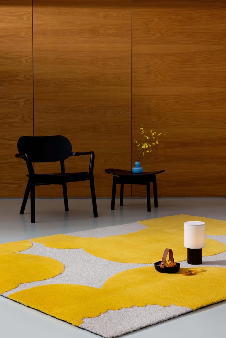 Tapis en laine Iso Unikko, Yellow, 200x300 cm Marimekko