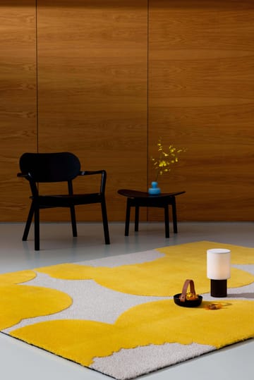 Tapis en laine Iso Unikko - Yellow, 200x300 cm - Marimekko