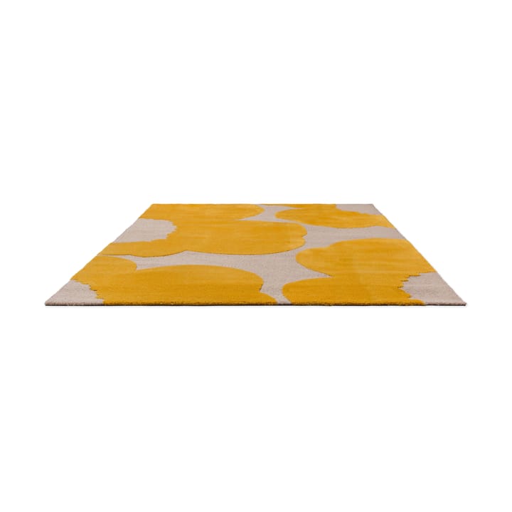 Tapis en laine Iso Unikko, Yellow, 250x350 cm Marimekko