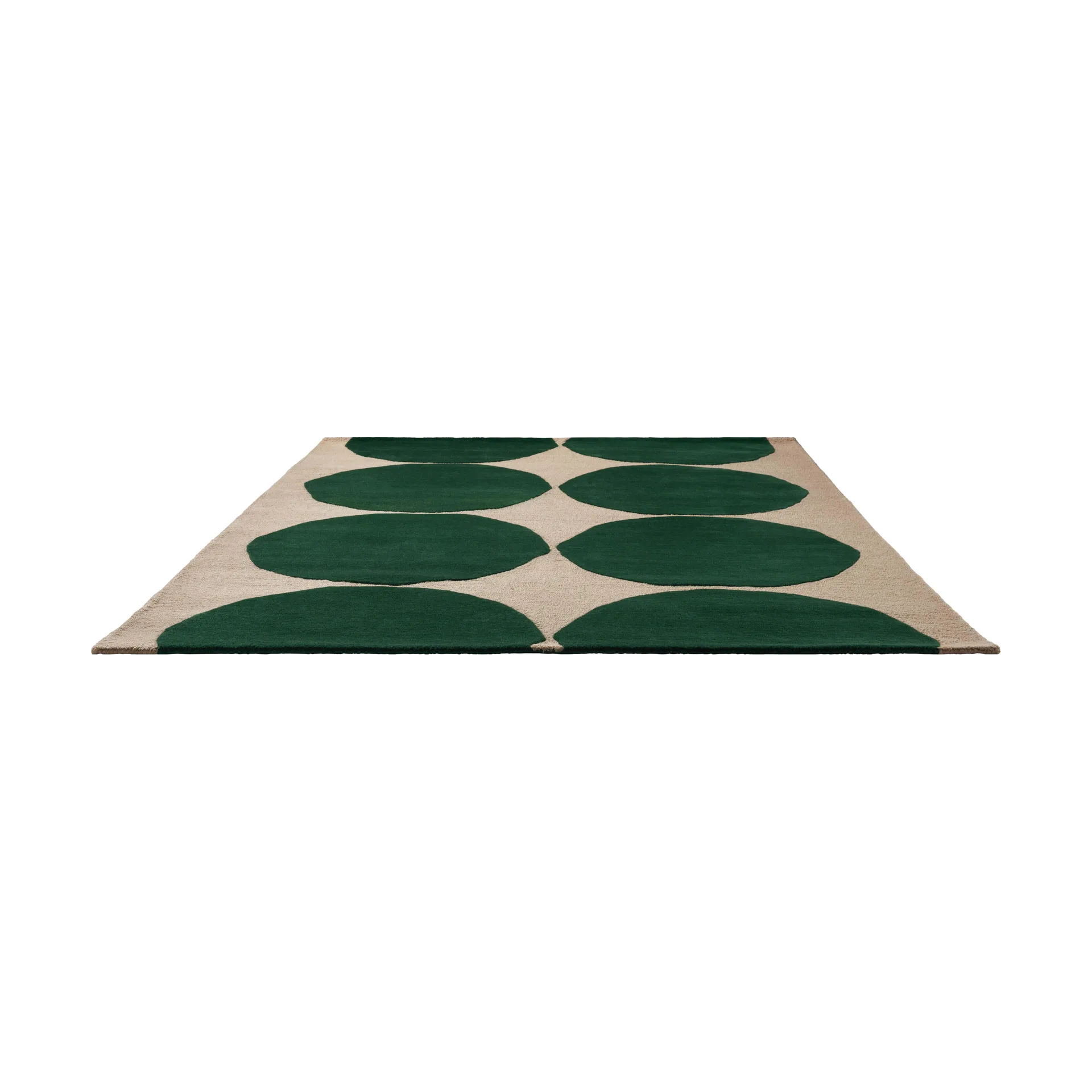 Tapis en laine Isot Kivet, Green, 250x350 cm Marimekko