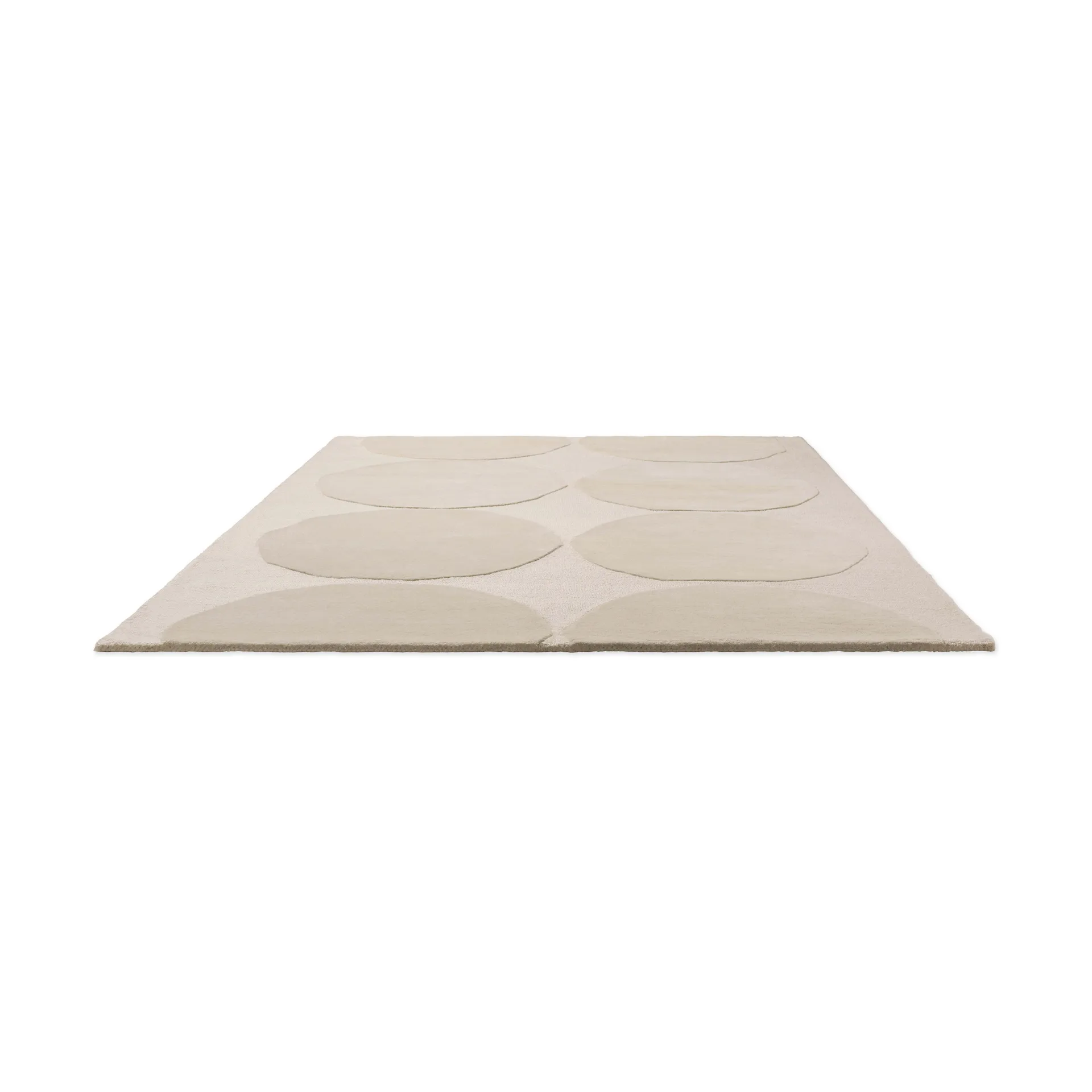 Tapis en laine Isot Kivet, Natural White, 140x200 cm Marimekko