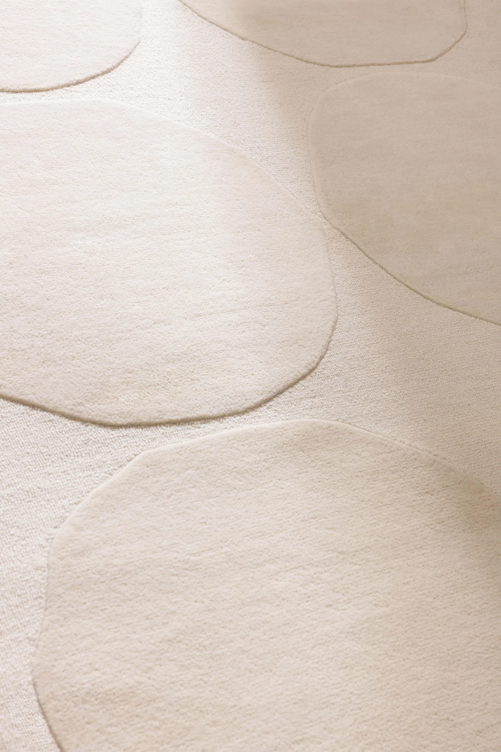 Tapis en laine Isot Kivet, Natural White, 170x240 cm Marimekko