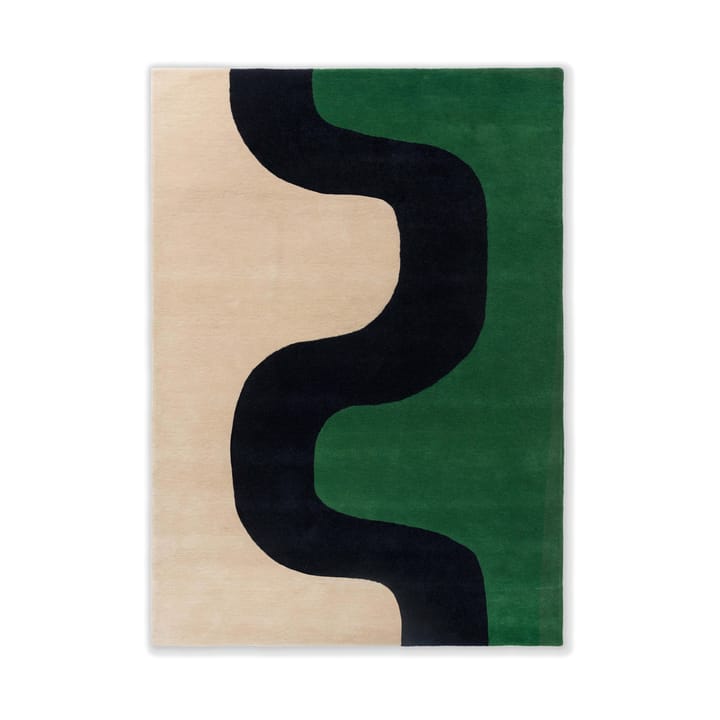 Tapis en laine Seireeni - Green, 140x200 cm - Marimekko