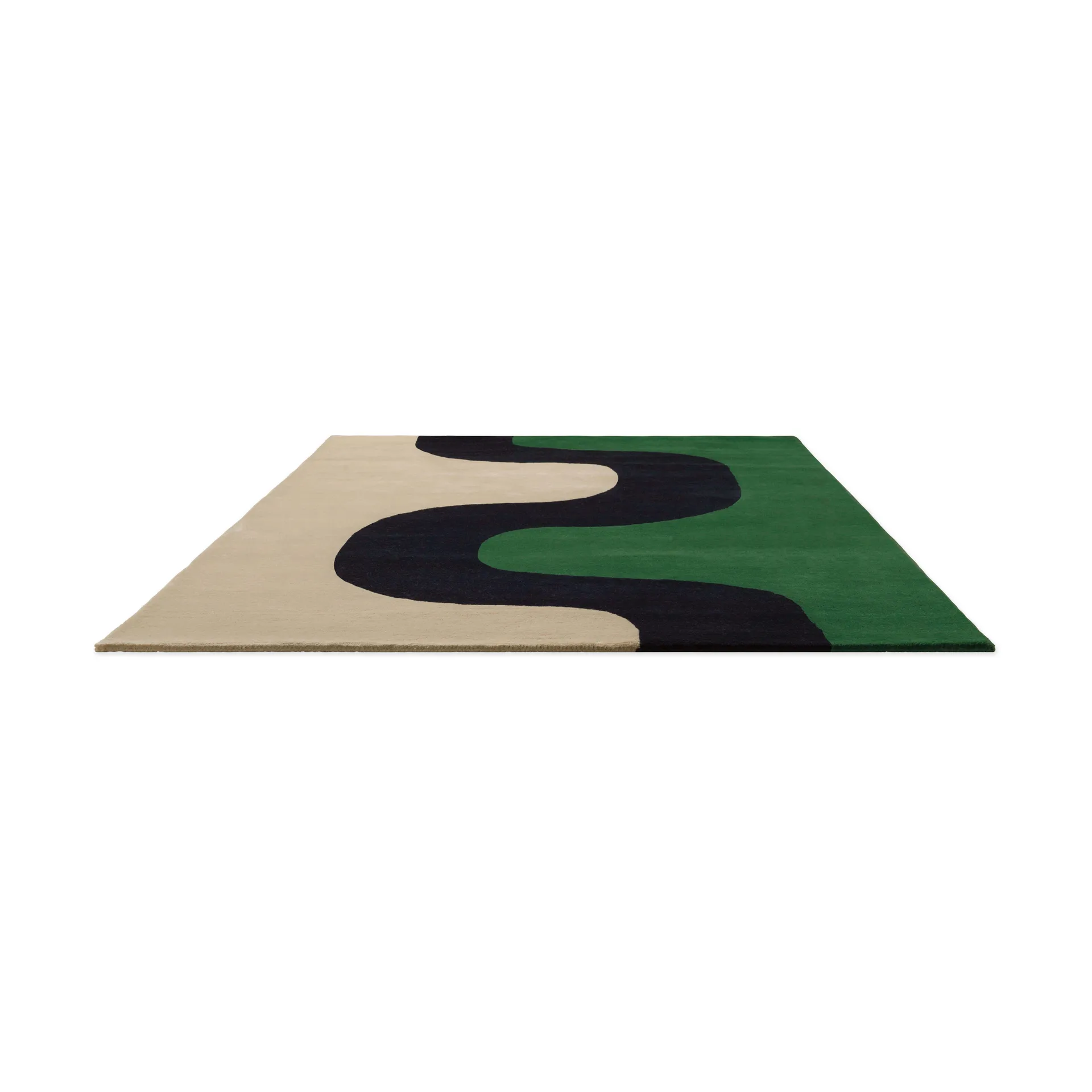 Tapis en laine Seireeni, Green, 170x240 cm Marimekko