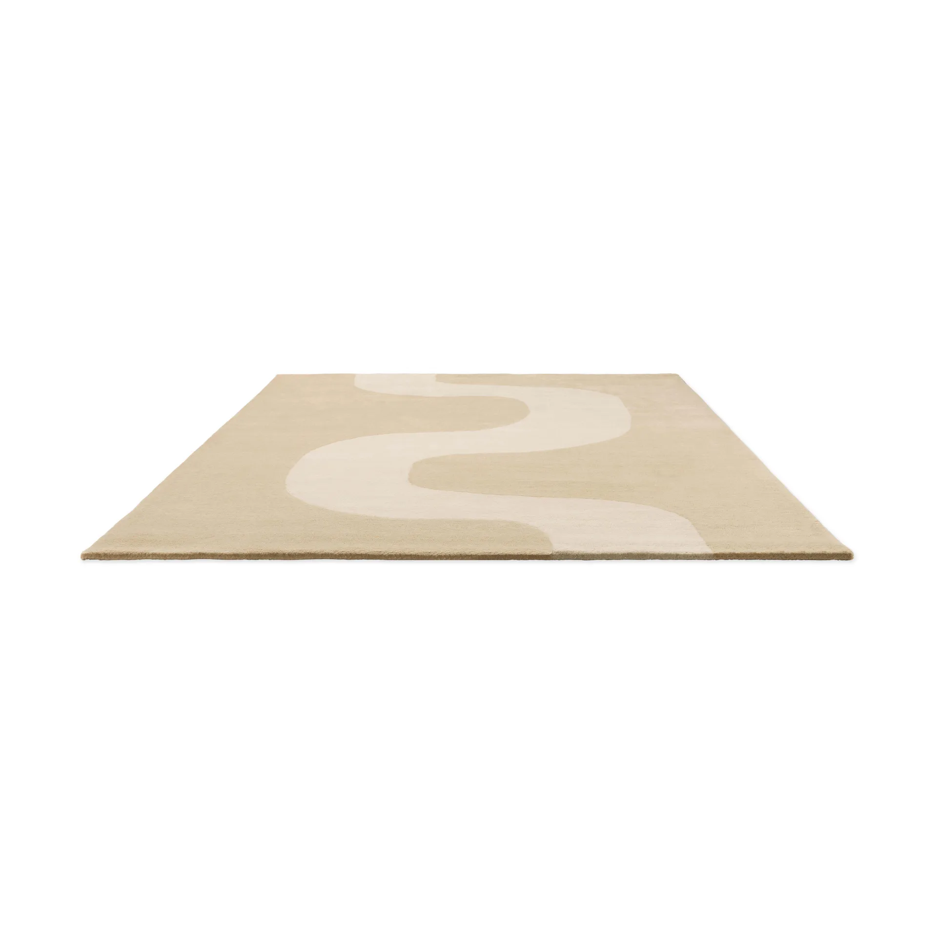 Tapis en laine Seireeni, Warm Beige, 140x200 cm Marimekko