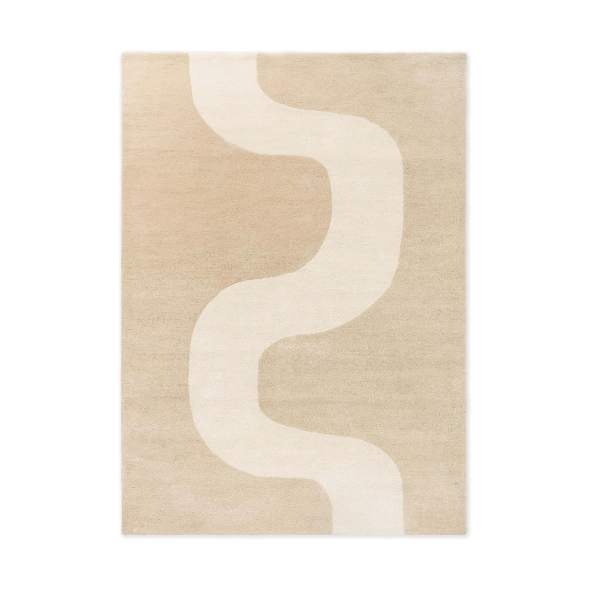 Tapis en laine Seireeni, Warm Beige, 200x280 cm Marimekko