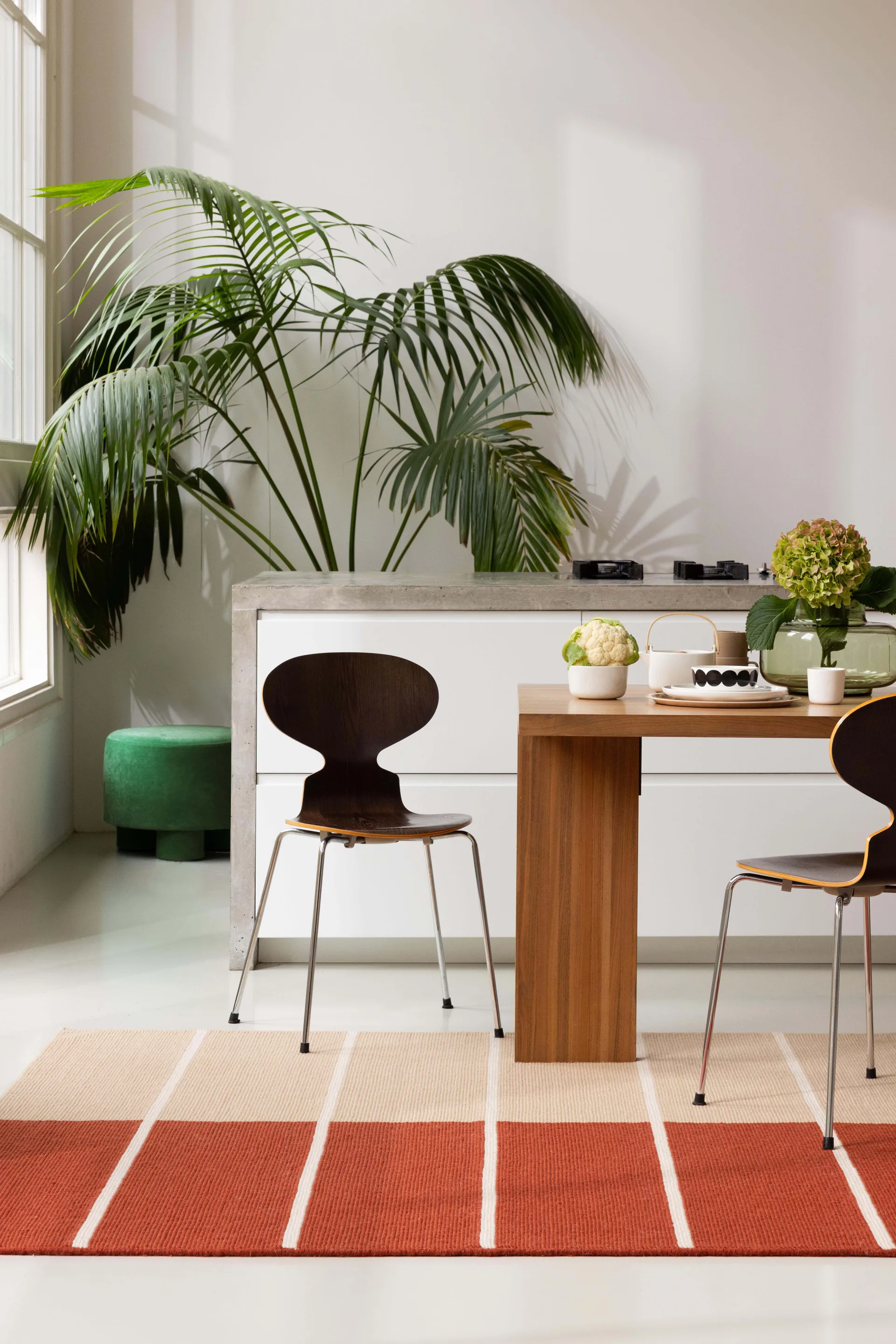 Tapis en laine Tiibet, Burnt Orange, 200x280 cm Marimekko