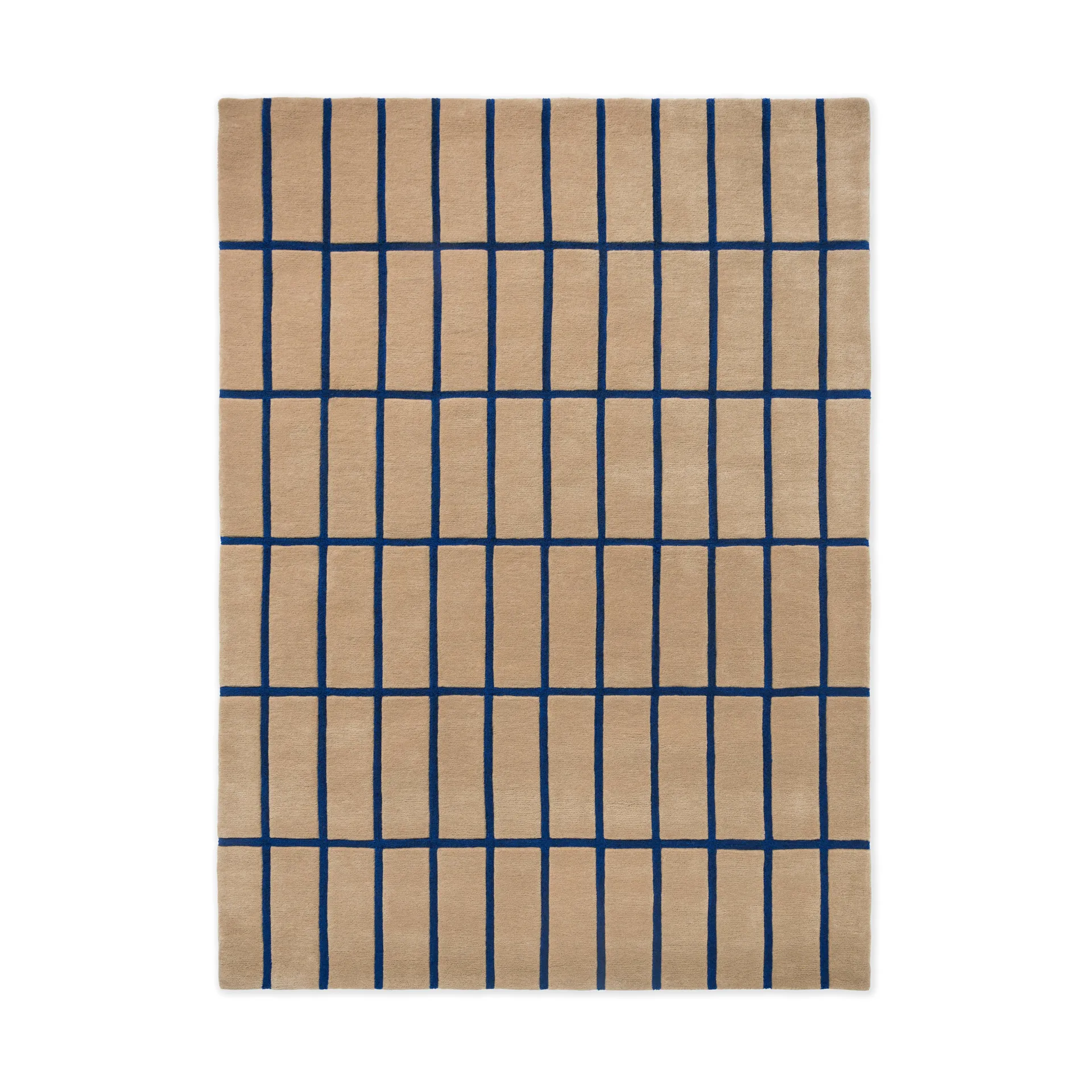 Tapis en laine Tiiliskivi, Bright Blue, 170x240 cm Marimekko