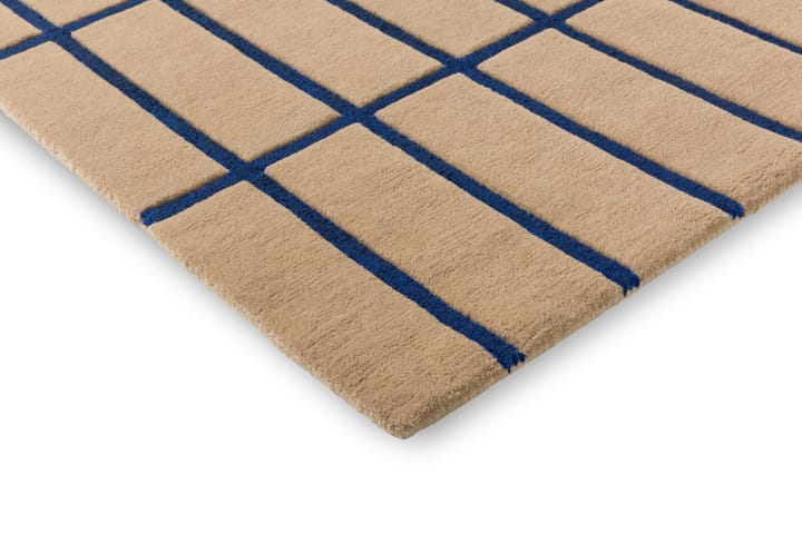 Tapis en laine Tiiliskivi, Bright Blue, 250x350 cm Marimekko