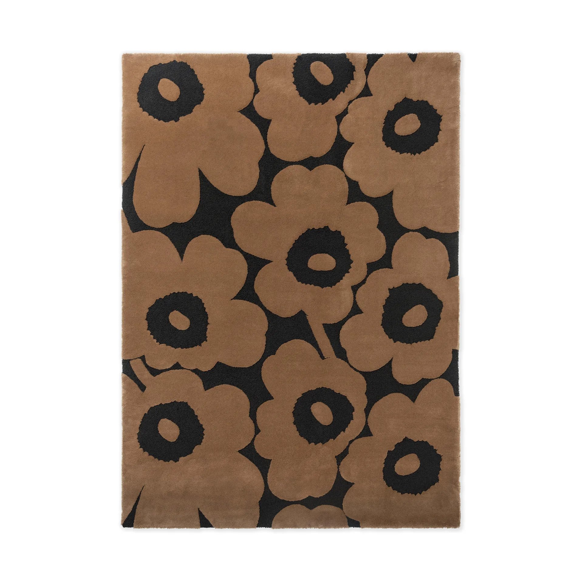 Tapis en laine Unikko, Beige, 170x240 cm Marimekko