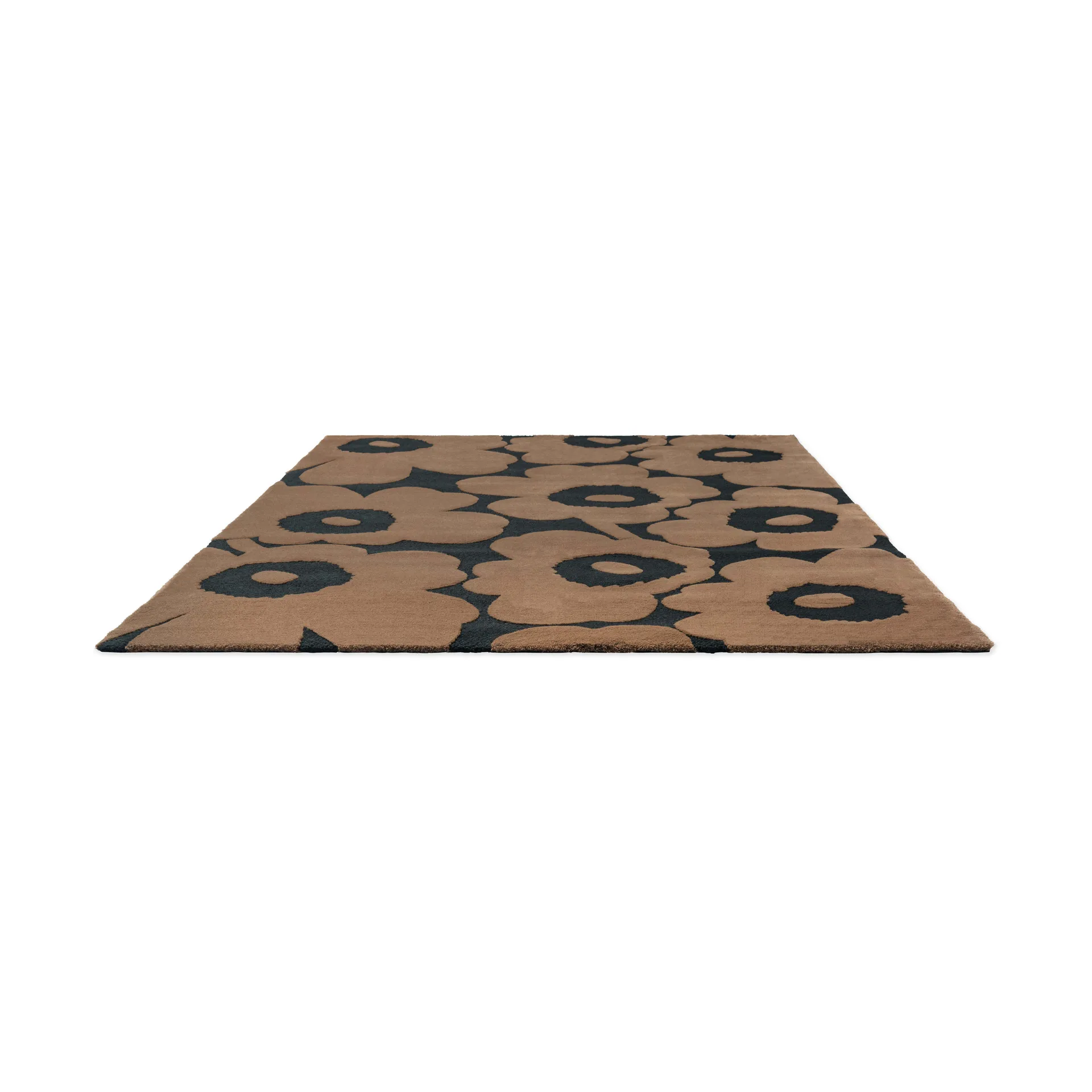 Tapis en laine Unikko, Beige, 170x240 cm Marimekko