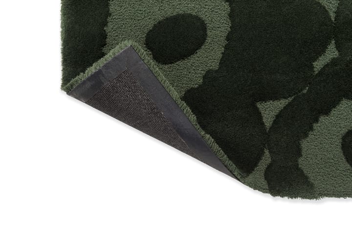 Tapis en laine Unikko - Dark Green, 140x200 cm - Marimekko
