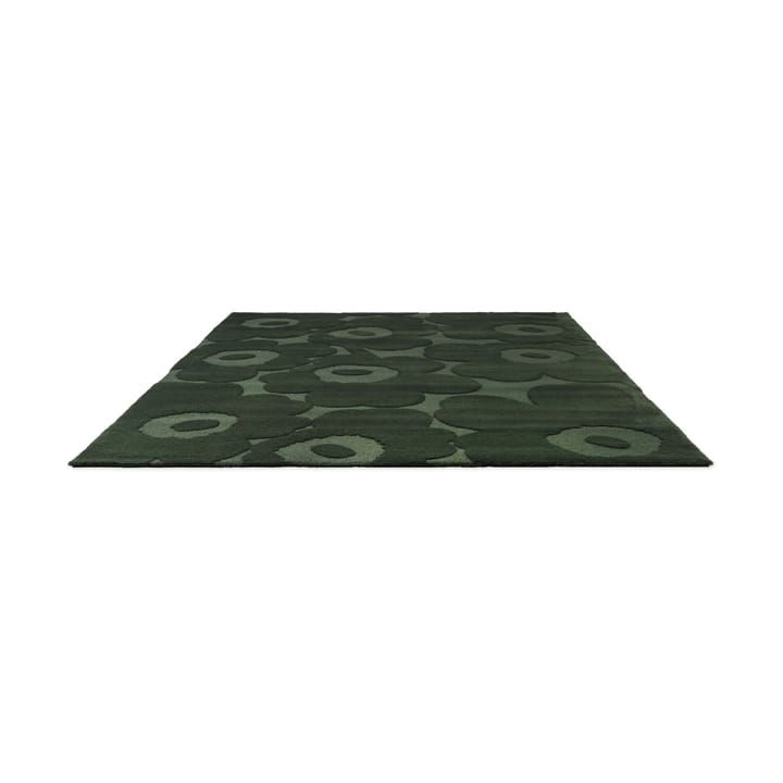 Tapis en laine Unikko - Dark Green, 170x240 cm - Marimekko