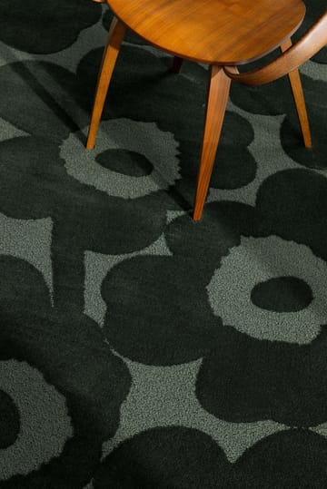 Tapis en laine Unikko - Dark Green, 170x240 cm - Marimekko