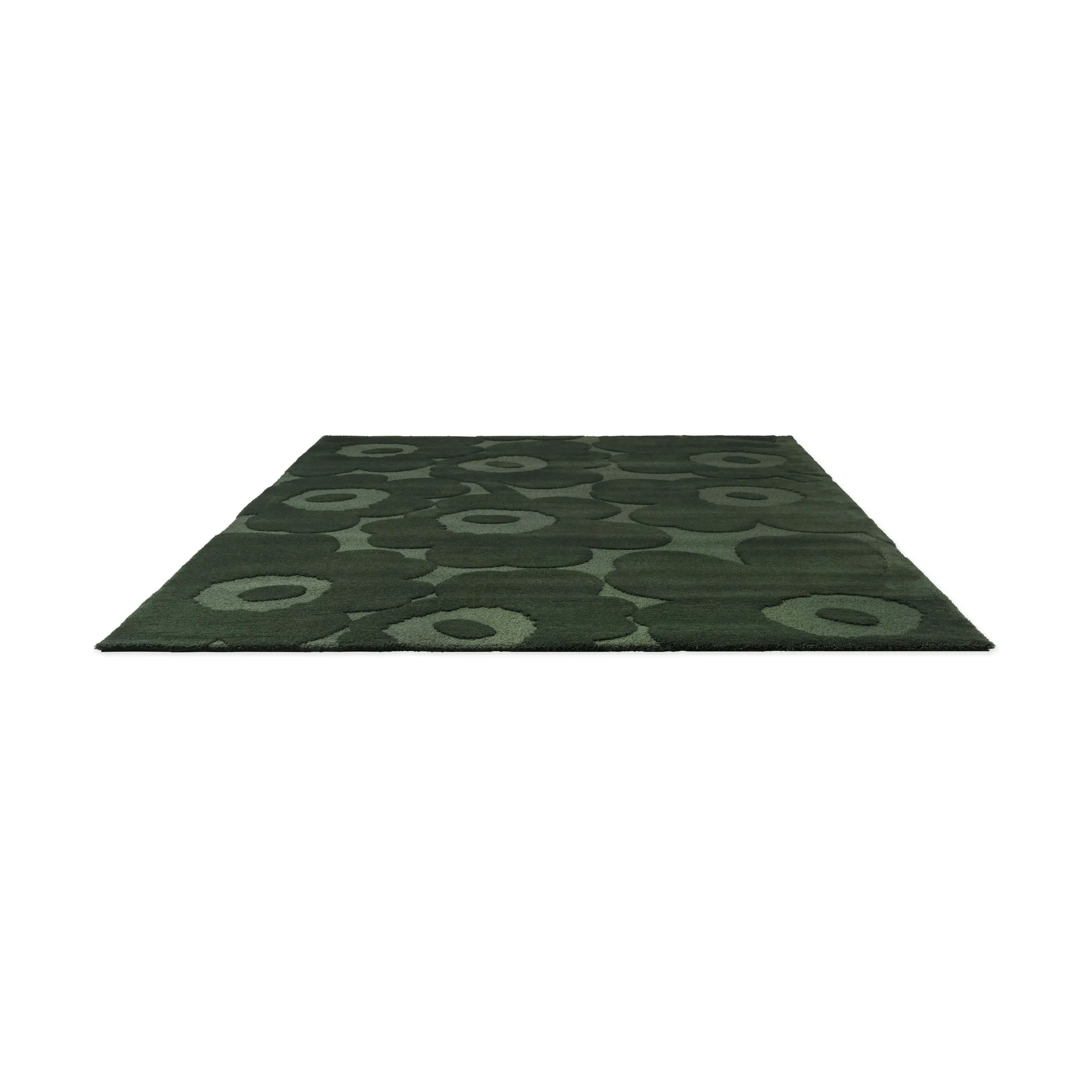 Tapis en laine Unikko, Dark Green, 250x350 cm Marimekko