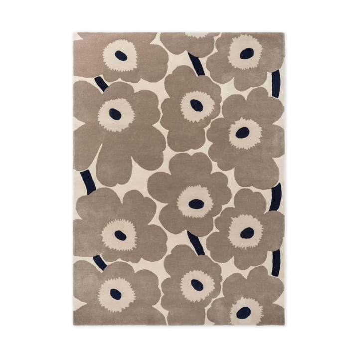 Tapis en laine Unikko - Greige, 140x200 cm - Marimekko