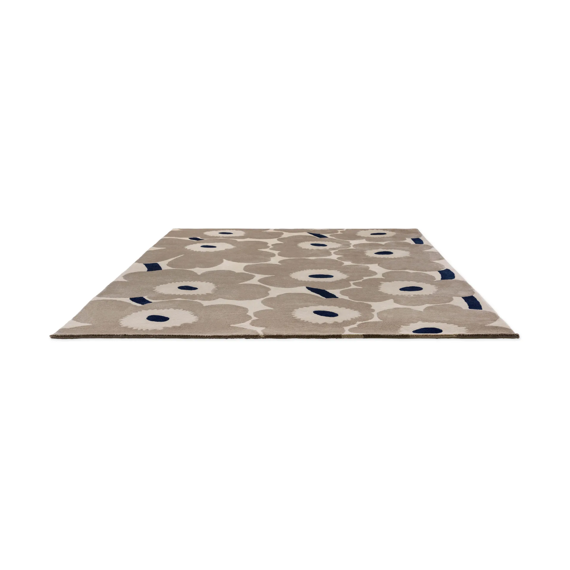 Tapis en laine Unikko, Greige, 170x240 cm Marimekko