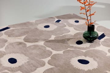 Tapis en laine Unikko - Greige, 170x240 cm - Marimekko