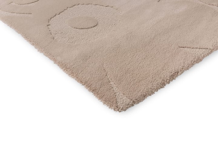 Tapis en laine Unikko, Light Beige, 140x200 cm Marimekko